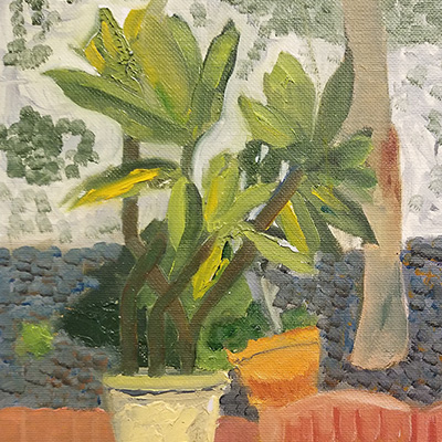 Plean Air, The potted palms